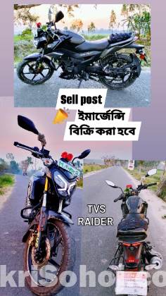 TVS Raider 125 CC Black color